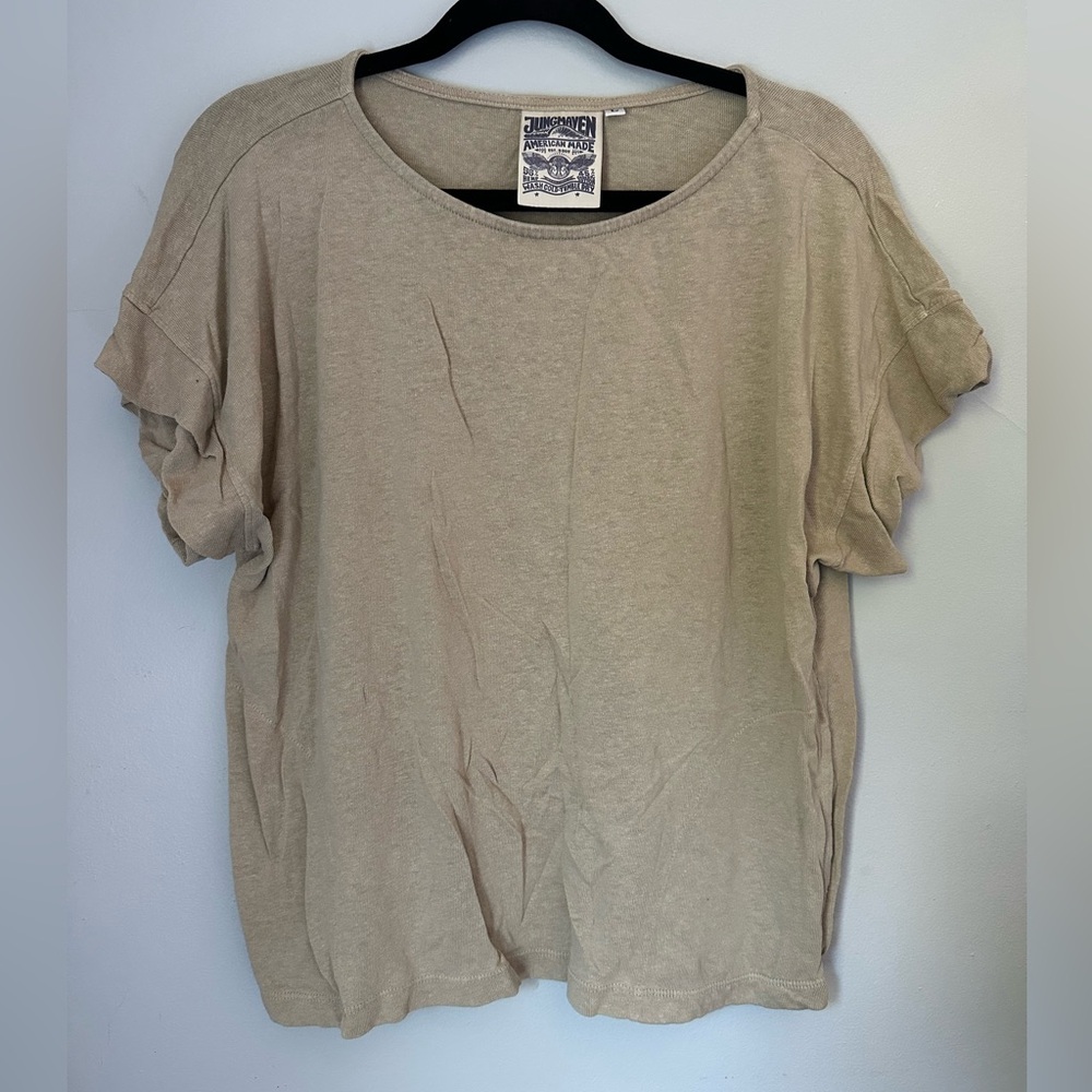 Jungmaven Light Tan Short Sleeve Tee